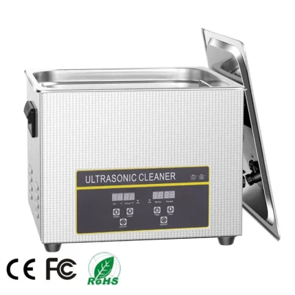 FCC CE ROHS Ultrasonic Cleaner With Heater for Glass Laboratory Flask Dental Handpiece CR-060S 15L 40khz 60khz 80khz