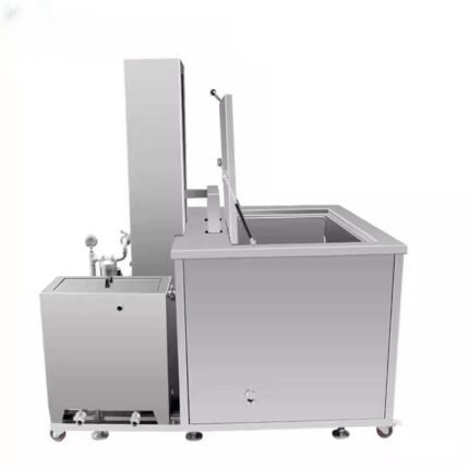 PLC Control Automatic Ultrasonic Parts Cleaner With Hydraulic Platform Lift for Truck Engine Components CR-1144GS 960L